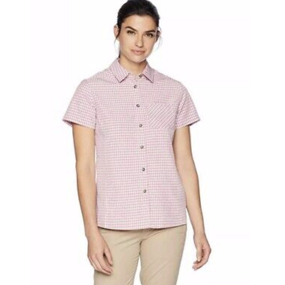NWT Solstice Sun Protection Short Sleeve Pink Top